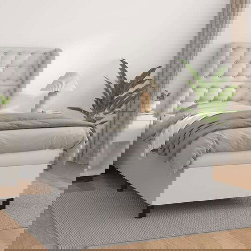  Krevet s oprugama i madracem bijeli 80 x 200 cm od umjetne kože Cene