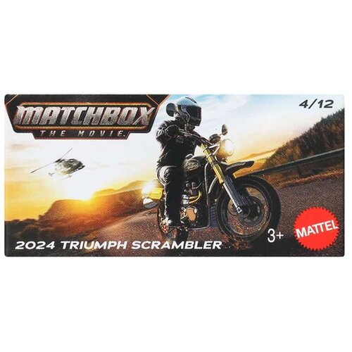 Mattel Matchbox A Film: 2024 Triumph Scrambler mali motocikl u kartonskoj kutiji 1/64 – Cene