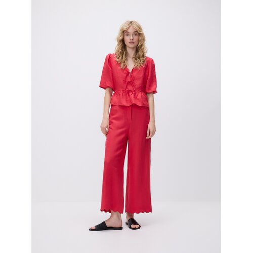 Reserved Bluza od mje&amp;scaron;avine lana - crvena Slike