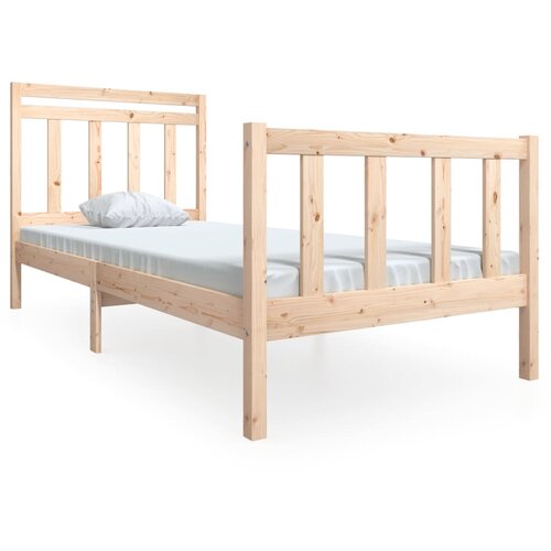 Maison Chic Posteljni okvir - Enojna postelja - Postelja za odrasle iz trdnega lesa 100x200 cm-J8686, (21768120) Cene
