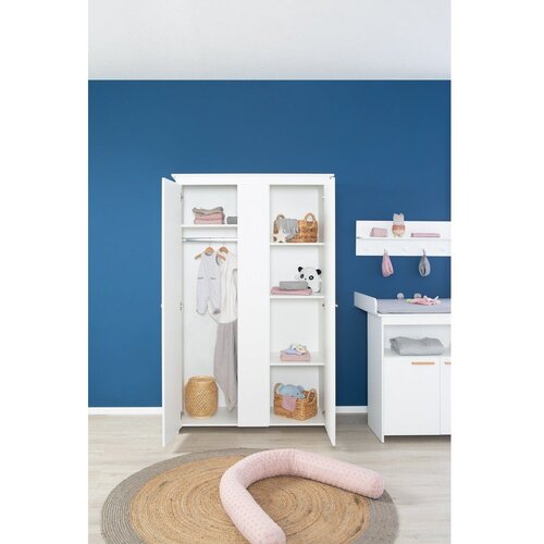 Roba Bela otro&amp;scaron;ka garderobna omara 119x190x52 cm Anton &amp;ndash; Slike