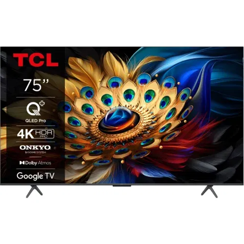 Tcl QLED TV 75" 75C655, Google TV