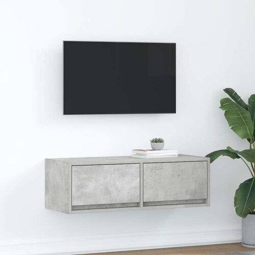 vidaXL TV omarica betonsko siva 80x31x25,5 cm inženirski les Cene