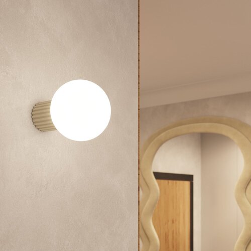 Sollux Krem zidna lampa &amp;oslash; 12 cm Orbital &amp;ndash; Slike