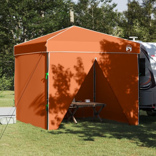 vidaXL Šator s nadstrešnicom Narančasta 250 x 250 x 227 / 236 / 245 cm Cijene