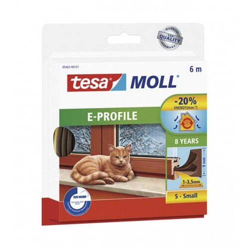 Tesa Dihtung za prozore MOLL E-profil smeđi 6m Cijene