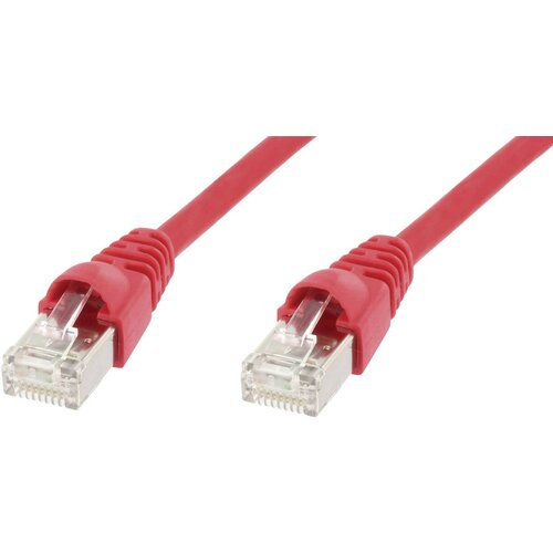 Telegärtner L00004A0056 RJ45 omrežni kabel CAT6a S/FTP 7.5 m rdeča ognjevaren, z za&scaron;čitnim zapornim zatičem, ognjevaren, brez halogena, UL-certificira, (20417773) Cene