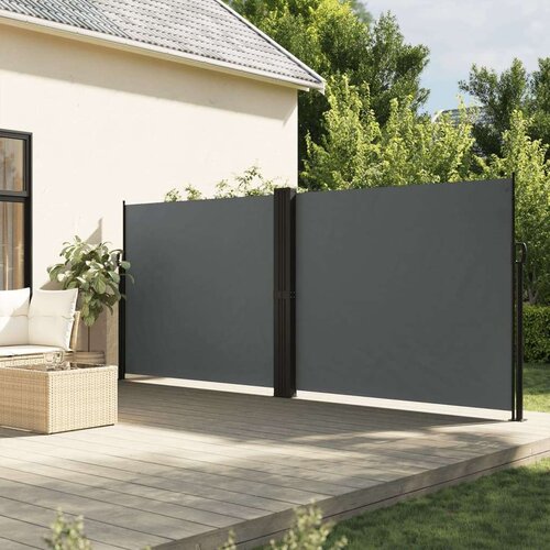  Bočna tenda na uvlačenje antracit 180x1000 cm Slike