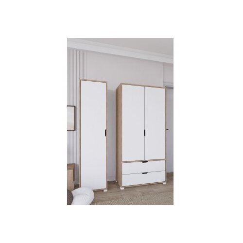 Hanah home Ormar Nissan 1600-019, 130x183x45 cm, Bijeli Slike
