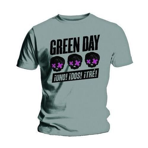 Green Day majica hree Heads Better Than One XL Siva Slike