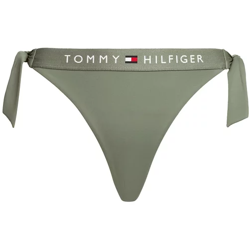 Tommy Hilfiger Underwear Bikini hlačke zelena / bela