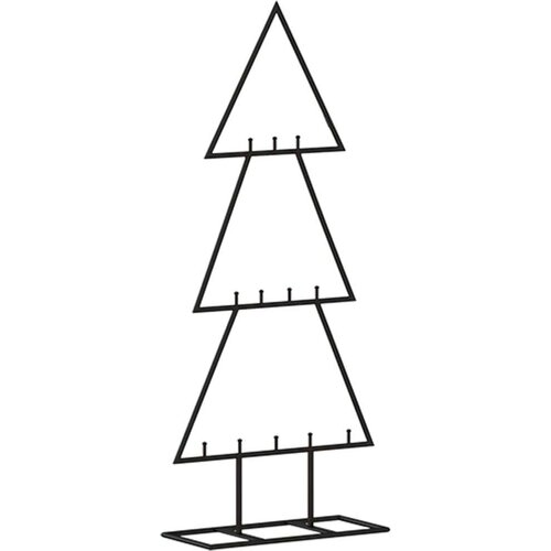  Metalno ukrasno božićno drvce crno 60 cm Slike