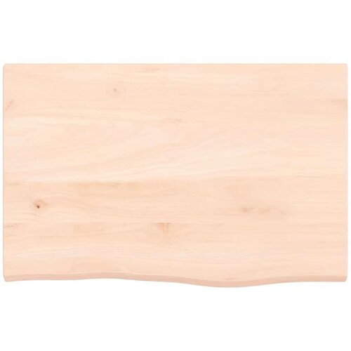 vidaXL Stenska polica 60x40x2 cm neobdelana trdna hrastovina Cene