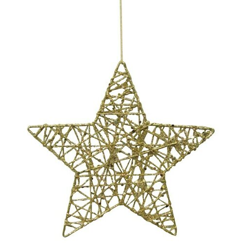 Dekorativna zvezda (15 cm, zlata, iz žice) Cene