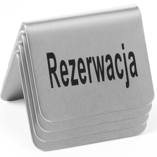 Hendi REZERVACIJA informacijska tablica, kromirano jeklo, set 4 kos. -663714, (21389592) Cene