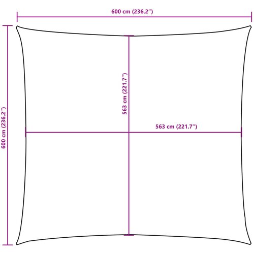  Jedro protiv sunca od tkanine četvrtasto 6 x 6 m tamnozeleno Slike