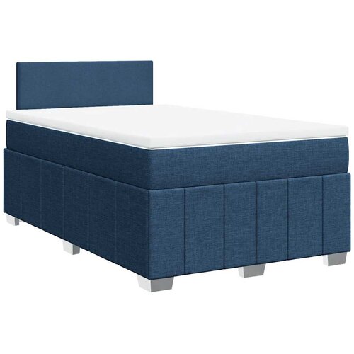 Maison Chic Box spring postelja - Vzmetna postelja z vzmetnico moder 120x200 cm blago SL11390, (21884144) Cene