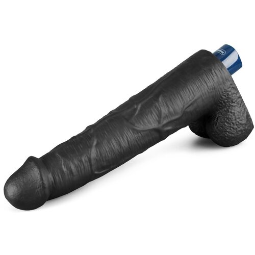 Lovetoy 2024 Real Softee Rechargeable Vibrating Dildo 10.5&amp;quot; Black Slike