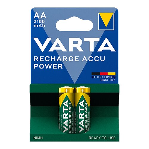 Varta 1x2 Rechargeable Accu AA Ready2Use NiMH 2100 mAh Mignon - Punjive baterije Slike