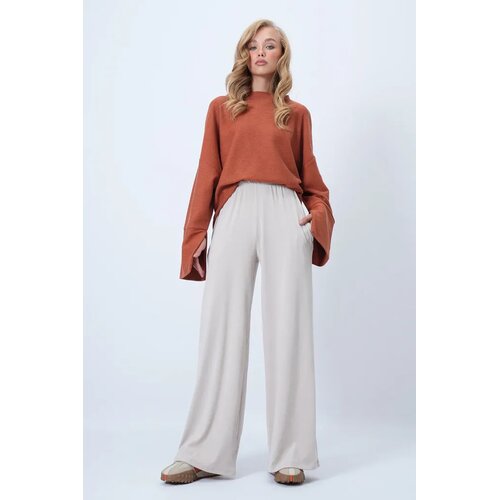 Trend Alacati Stili ženske pantalone Alc-X14458, bež Slike