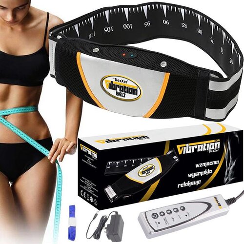  2u1 fitness vibro grijaći masažni pojas za mr&amp;scaron;avljenje 125cm Slike