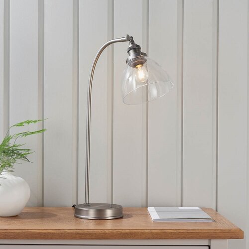  Endon 91740 - Stona lampa HANSEN 1xE14/40W/230V mat hrom Slike