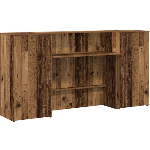 vidaXL Sprejemna miza starinski les 200x50x103,5 cm inženirski les, (5000044905) Cene