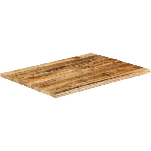 Stolna ploča 90 x 80 x 2,5 cm masivno drvo manga sa živim rubom Slike