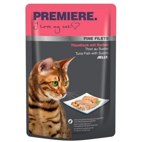 Premiere Cat Fine Filets Tunina/Surimi 100g vrečka Cene