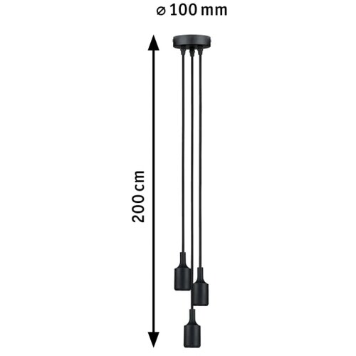 PAULMANN 50382 - 3xE27/60W napajni kabl KETIL 230V Slike