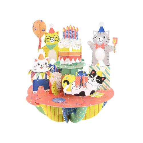 Santoro Pirouettes - Čestitka 3D - Pirouettes, Birthday Cats Cene