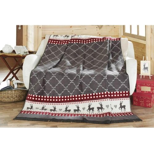 Mila Home Siva deka s božićnim motivom 150x200 cm &amp;ndash; Slike
