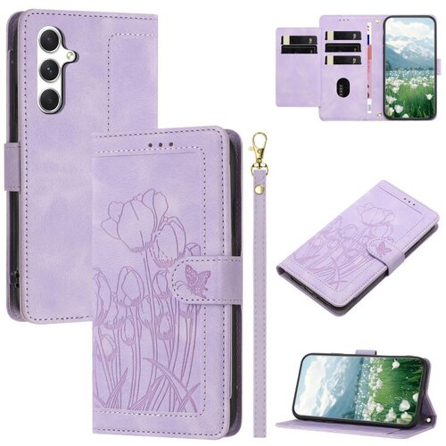 SUNSKY Eleganten etui ovitek za Samsung A36 in A56 5G, Tulipani, Vijoličen Cene