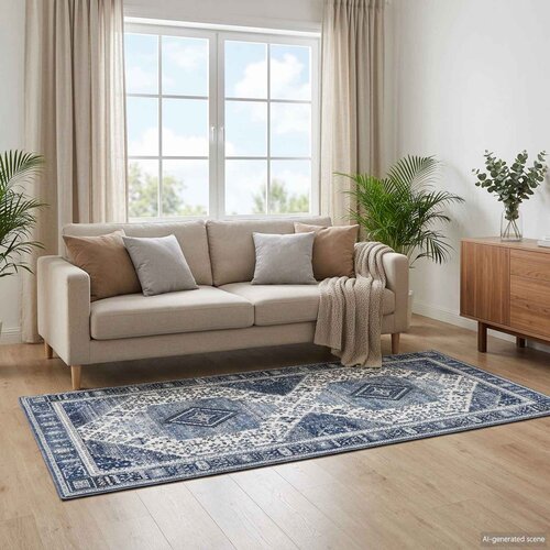  Tepih ORIZ Tamno plava 80 x 200 cm 100% poliester Cene