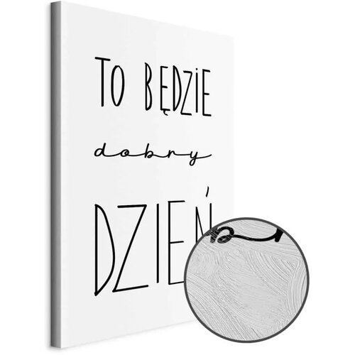  Slika - Art of Words (1-part) - Inspirational Black Text on White 40x60 Premium Print Cene