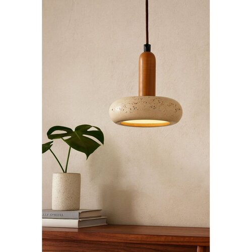 Opviq luster Worm, LED 24 W, bež / hrast Cene