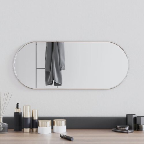 vidaXL Zidno ogledalo srebrno 60x25 cm Cijene