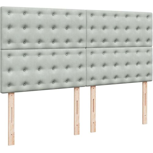 Krevet s oprugama i madracem svjetlosivi 180x200 cm bar&amp;scaron;unasti Slike