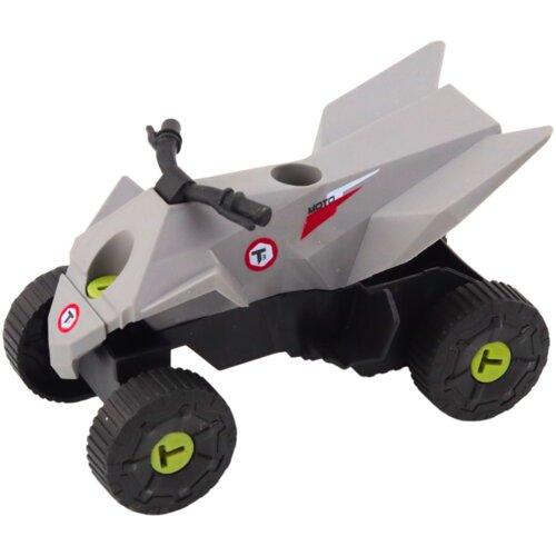  Set of Modern Car with Quad for Disassembly DIY Gray Slike