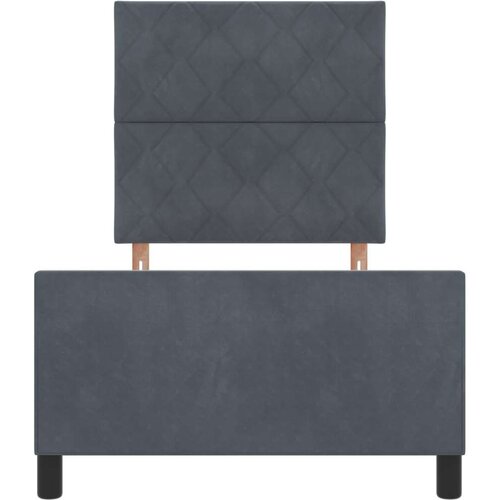 vidaXL Okvir kreveta tamno sivi 100x200 cm bar&scaron;un Cijene