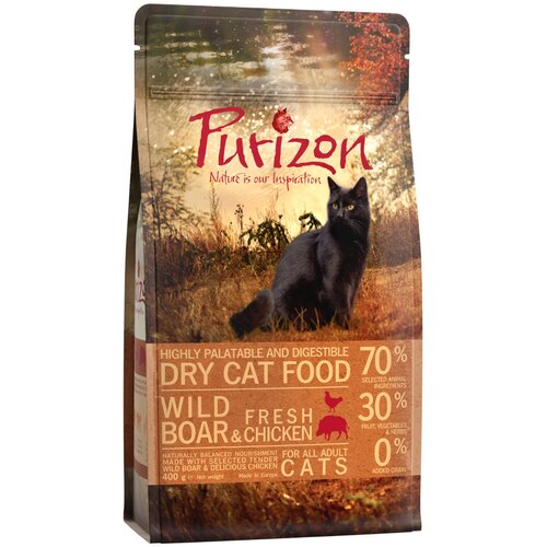 Purizon Adult divja svinja &amp;amp; pi&amp;scaron;čanec - brez žit - 400 g Slike
