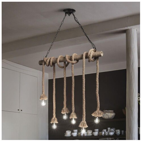 Ideal Lux luster na kablu canapa 6xE27/15W/230V braon Cene
