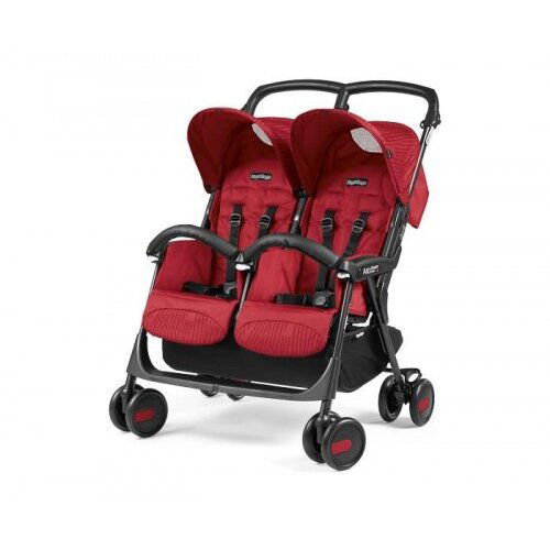 Peg Perego kolica za blizance aria shopper twin class geo red Slike