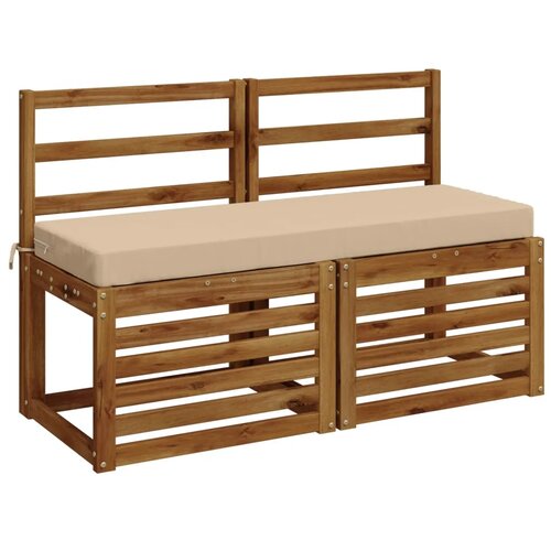  Jastučić za klupu SOEST 100% poliester Krem 110 x 40 x 8 cm - Krem 110 x 40 x 8 cm Melange Slike