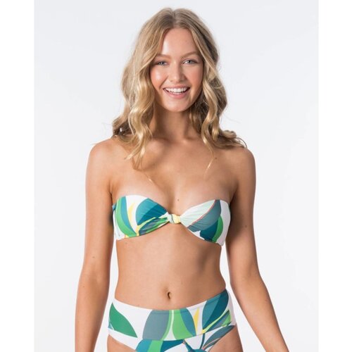 Rip Curl Swimsuit PALM BAY BANDEAU White Cene