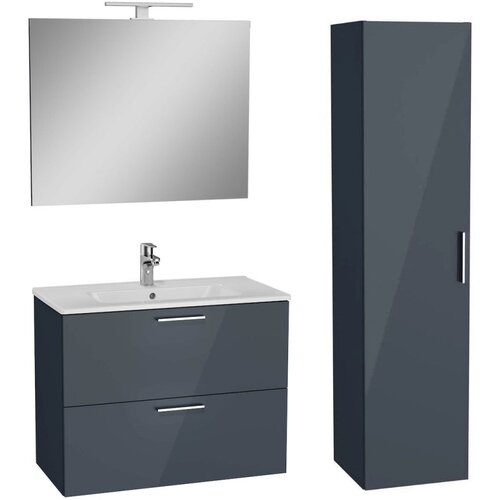 Vitra MIASET80ASET Mia 79 x 61 x 39,5 cm kopalniški sestav s stransko omarico Cene