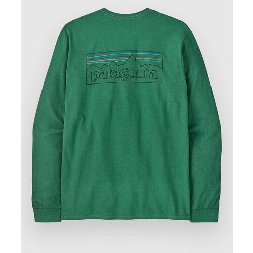 Patagonia P-6 Logo Responsibili Majica z dolgimi rokavi p6 outline / heartleaf grn Cene