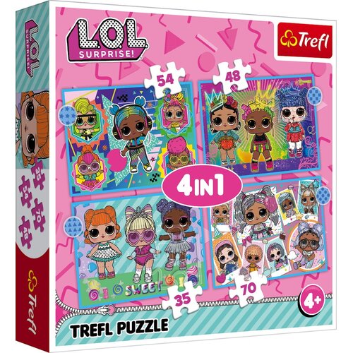 Trefl 4in1 Puzzle Set - L.O.L. - 1 set. Cene
