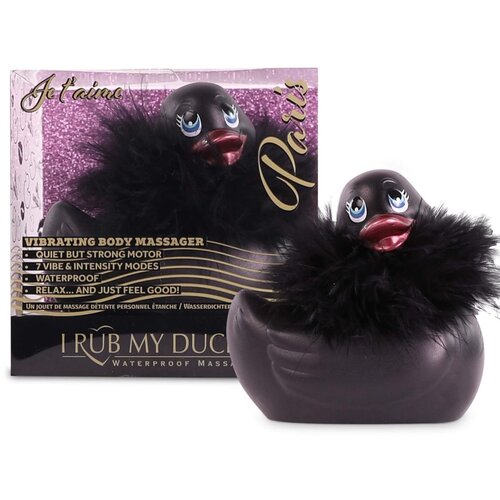 Big Teaze Toys my duckie paris 2.0 - vodoodporni klitorisni vibrator z igrivo račko (črn) Cene
