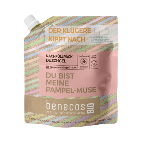 Benecos benecosBIO gel za prhanje "Du bist meine Pampel-Muse" - 500 ml